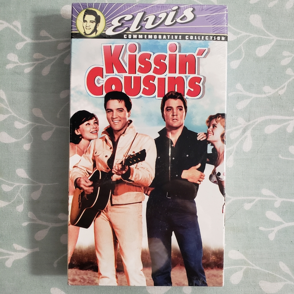 Elvis VHS tape "Kissin Cousins" .  Still in the orginal cellophane wrapper.